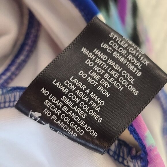 Catalina‎ Women's Plus Size 16W One-Piece Swimsuit Multicolor Leopard Print - Picture 5 of 6